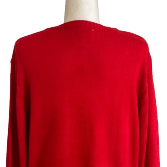 Christmas Reindeer Red Knitted Holiday Ugly Sweater Pullover Size XXL NEW - Picture 7 of 15